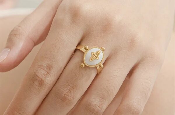 1008 Gold Plated Ring - Image 3