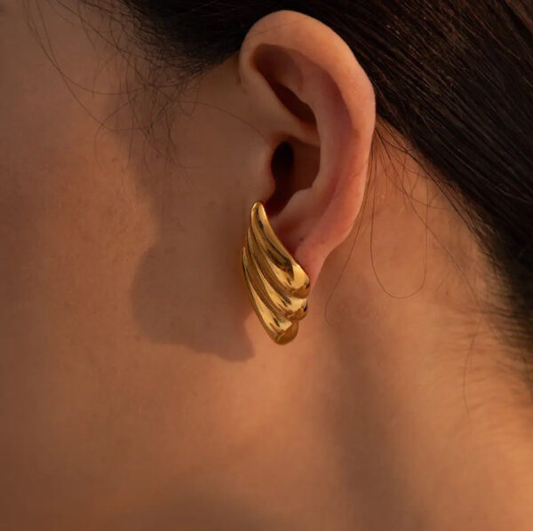 1034 Gold Plated Earrings - Image 5