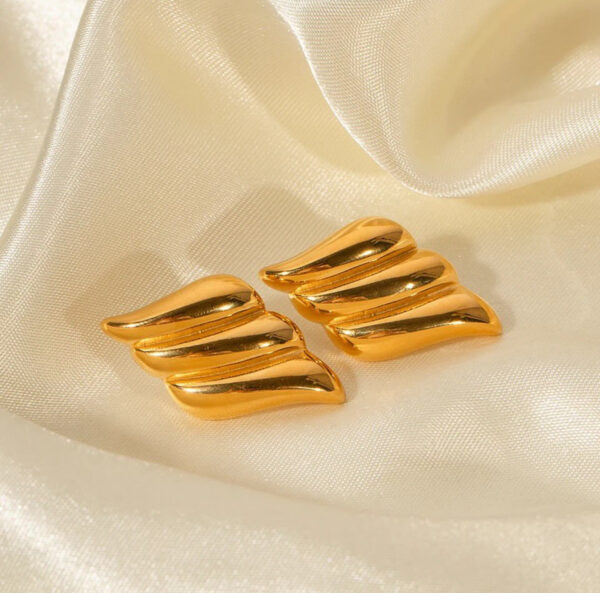 1034 Gold Plated Earrings - Image 6