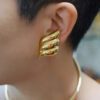 1034 Gold Plated Earrings