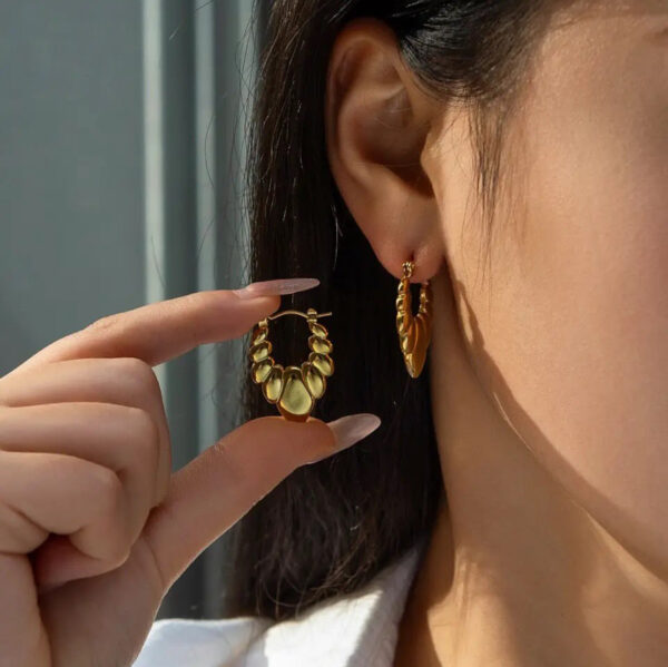 1029 Gold Plated Earrings - Image 2