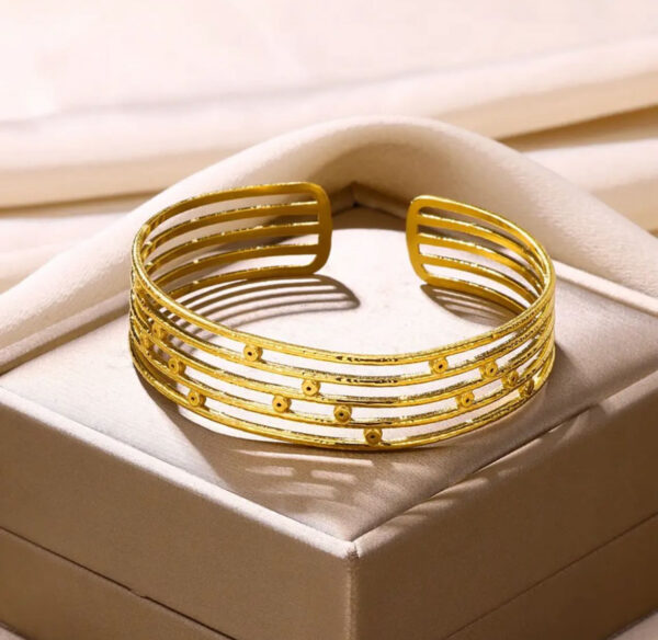 1028 Gold Plated Bangle - Image 2