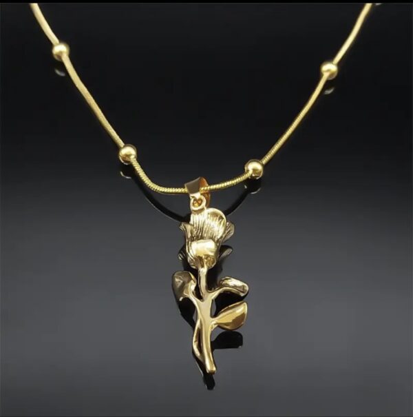 1038 Gold Plated Necklace - Image 3