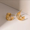 1039 Gold Plated Earrings