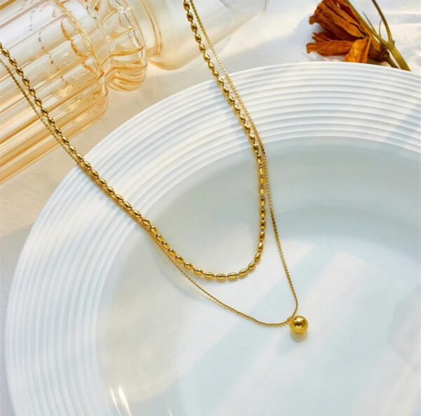 1059 Gold Plated Necklace - Image 3