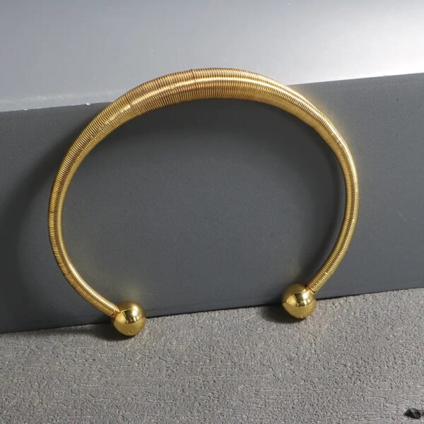 1073 Gold Plated Bangle - Image 3