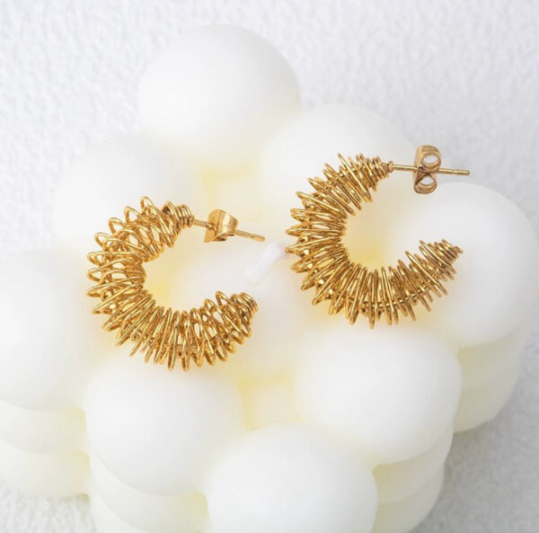 1129 Gold Plated Earrings - Image 4