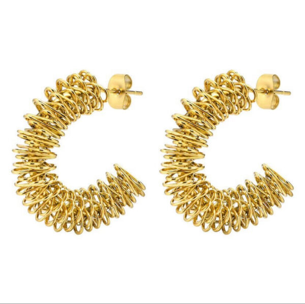 1129 Gold Plated Earrings - Image 6