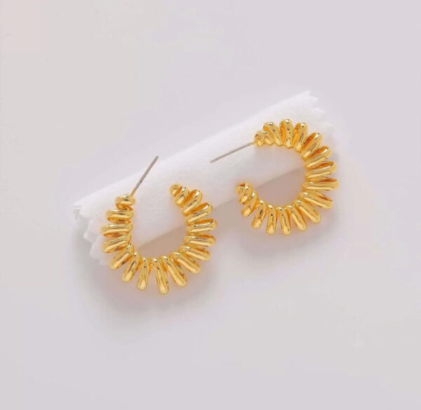 1128 Gold Plated Earrings - Image 5