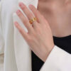 1113 Gold Plated Ring