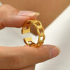 1113 Gold Plated Ring