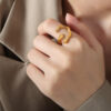 1101 Gold Plated Ring