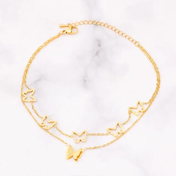 1138 Gold Plated Anklet - Image 3