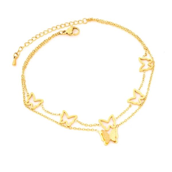 1138 Gold Plated Anklet - Image 4