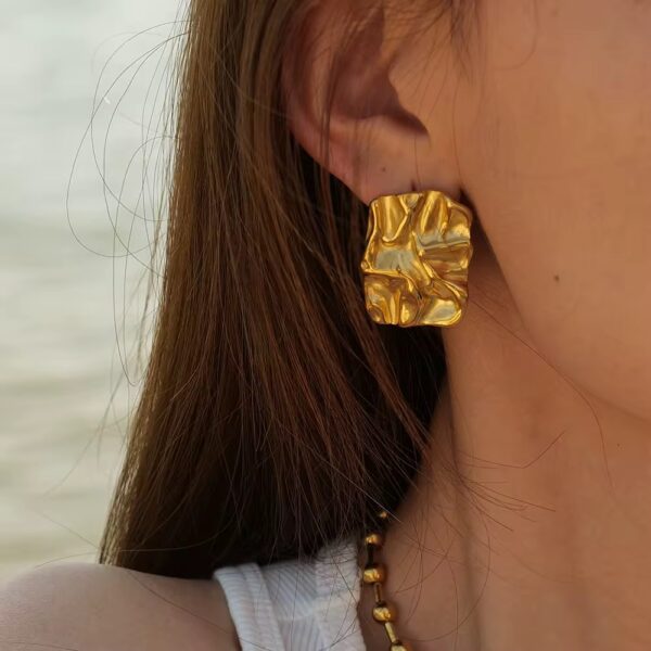 1281 Gold Plated Earrings - Image 3