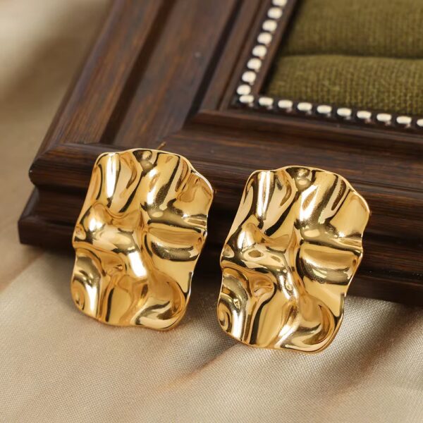 1281 Gold Plated Earrings - Image 4