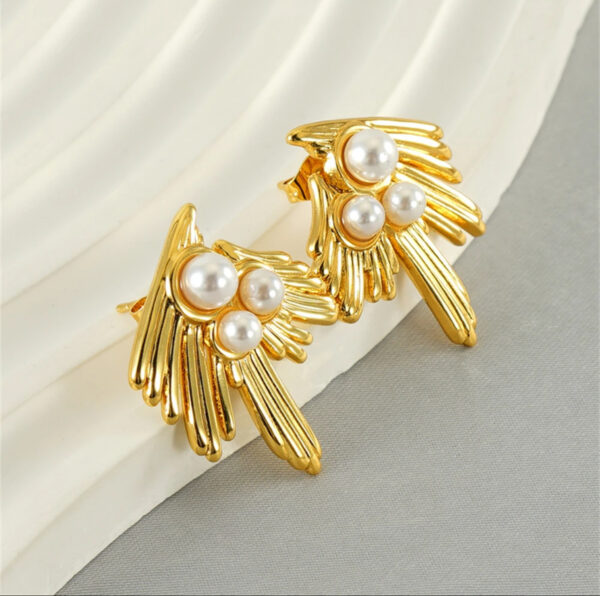 1142 Gold Plated Earrings - Image 2