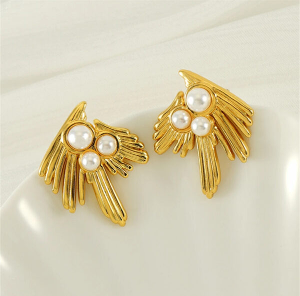 1142 Gold Plated Earrings - Image 7