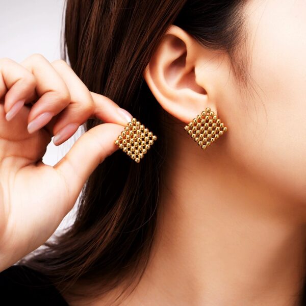 1143 Gold Plated Earrings - Image 3