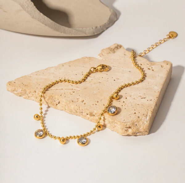 1154 Gold Plated Anklet - Image 2