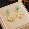 1163 Gold Plated Earrings