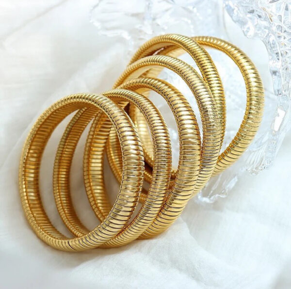 1177 Gold Plated Bangle - Image 5