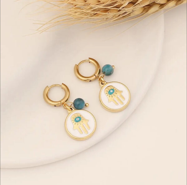 1183 Gold Plated Earrings - Image 2