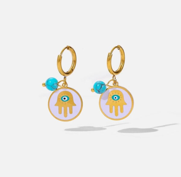 1183 Gold Plated Earrings - Image 3