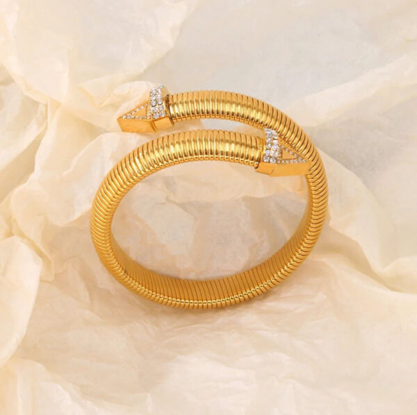 1176 Gold Plated Bangle - Image 2