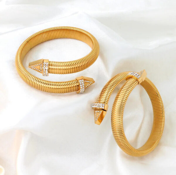 1176 Gold Plated Bangle - Image 6