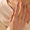 1223 Gold Plated Ring
