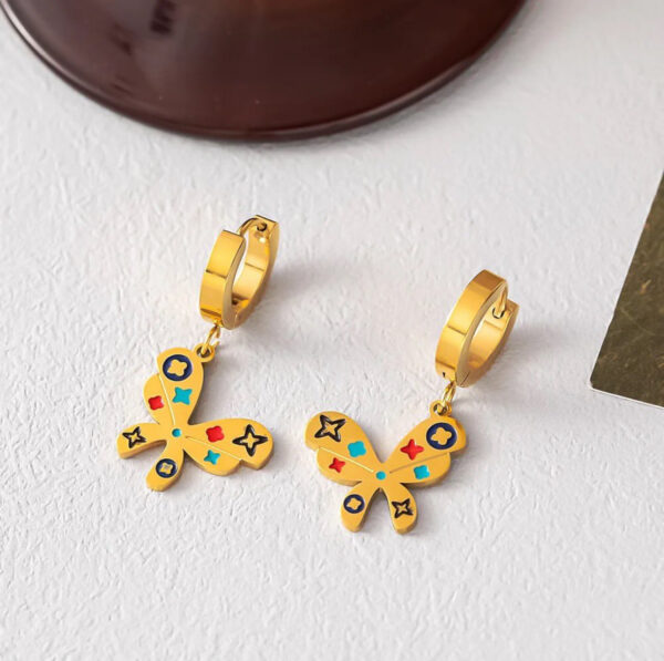 1239 Gold Plated Earrings - Image 2