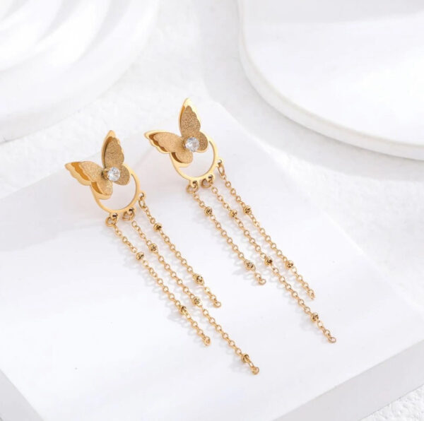 1241 Gold Plated Earrings - Image 2