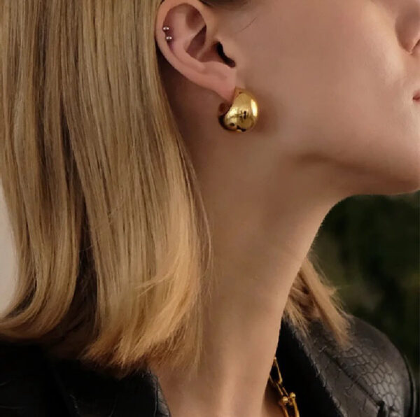 1242 Gold Plated Earrings - Image 3