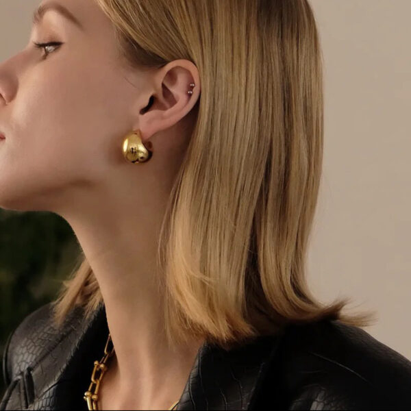 1242 Gold Plated Earrings - Image 4