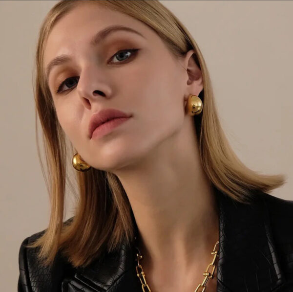 1242 Gold Plated Earrings - Image 6