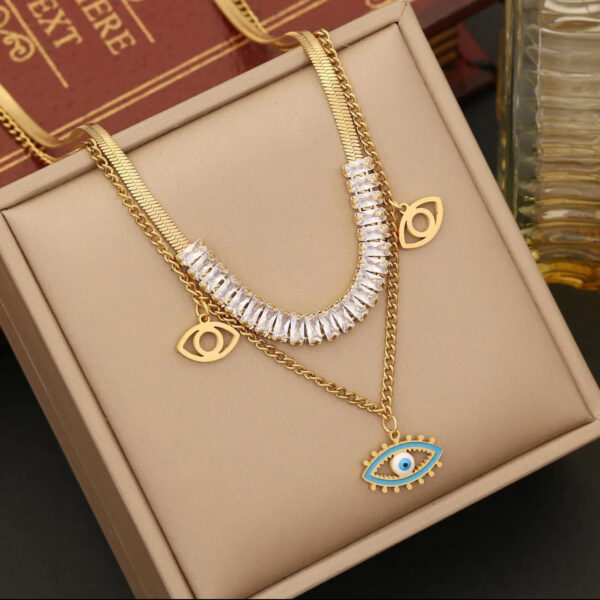 1254 Gold Plated Necklace & Bracelet