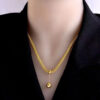 1261 Gold Plated Necklace
