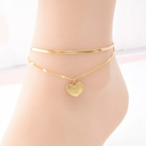 1265 Gold Plated Anklet - Image 3