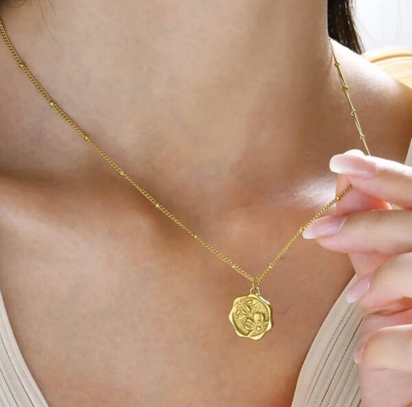 1275 Gold Plated Necklace - Image 8