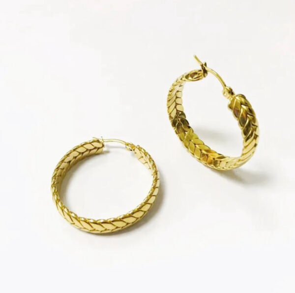 1283 Gold Plated Earrings - Image 5