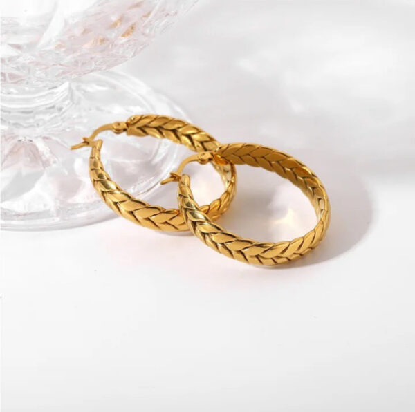 1283 Gold Plated Earrings - Image 7
