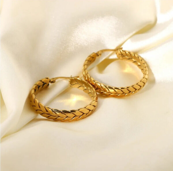 1283 Gold Plated Earrings - Image 8