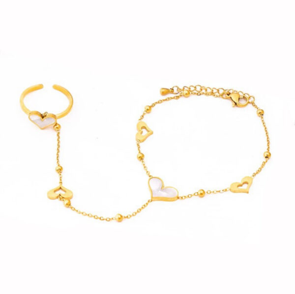 1290 Gold Plated Finger Bracelet - Image 3