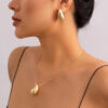 1289 Gold Plated Necklace & Earrings