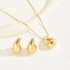 1289 Gold Plated Necklace & Earrings