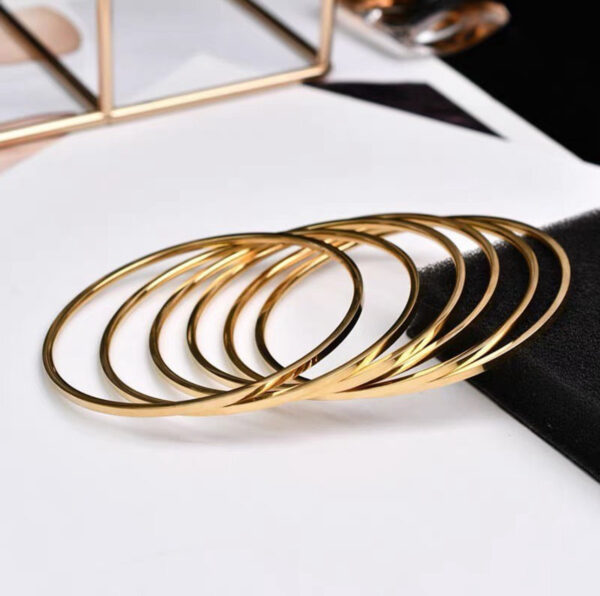 1302 Gold Plated Bangles - Image 2
