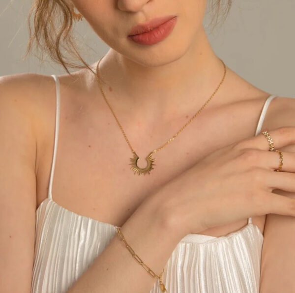 1303 Gold Plated Necklace - Image 2