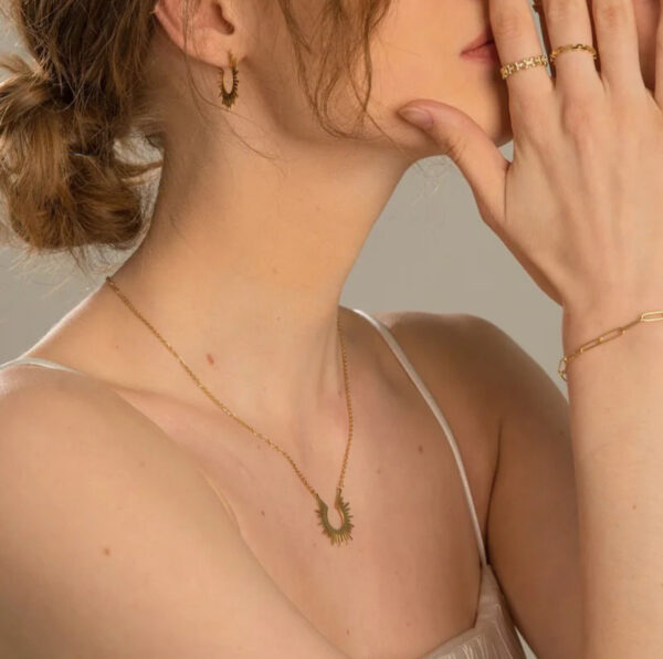 1303 Gold Plated Necklace - Image 3