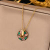 1328 Gold Plated Necklace & Earrings
